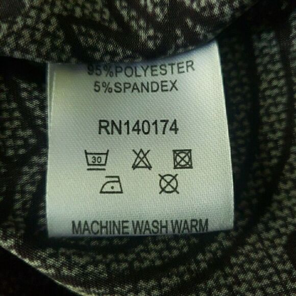 NWT REBORN Floral Gray Shirt Dress Short Sleeve Whimsy Goth Women's Size L - Picture 4 of 13